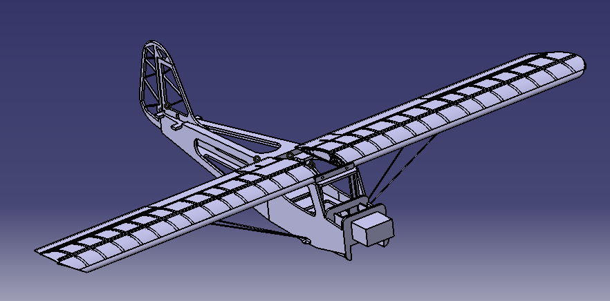 Complete wing and fuselage assembly